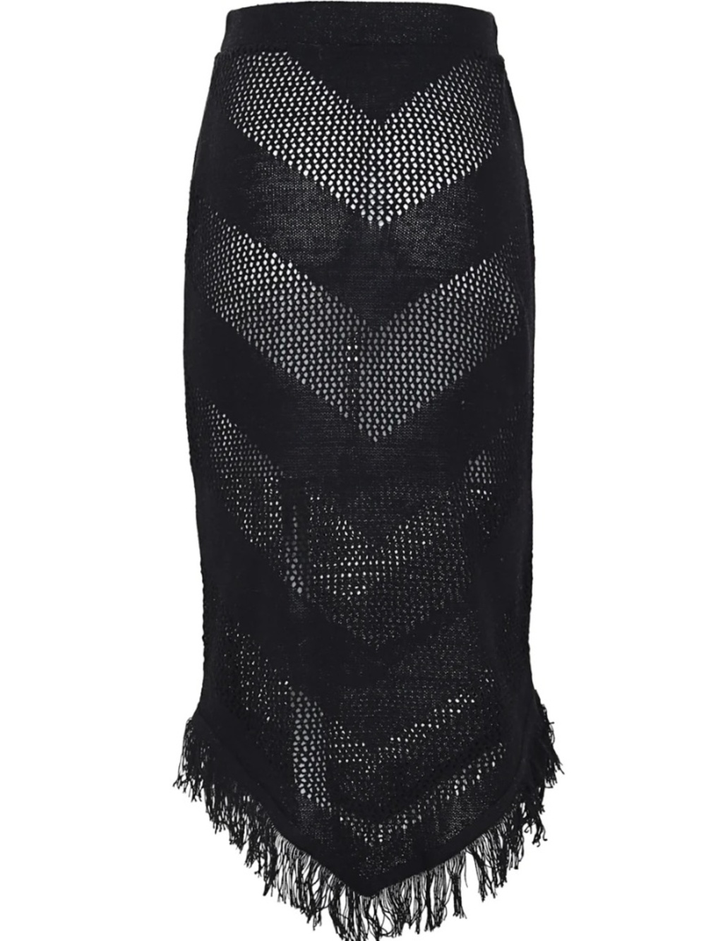 Maaji Midnight Black Tobie Long Skirt Medium NWT